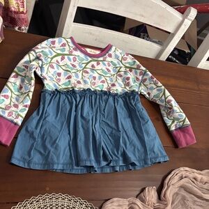 Matilda Jane Multicolor Bird Pattern Long Sleeve Top